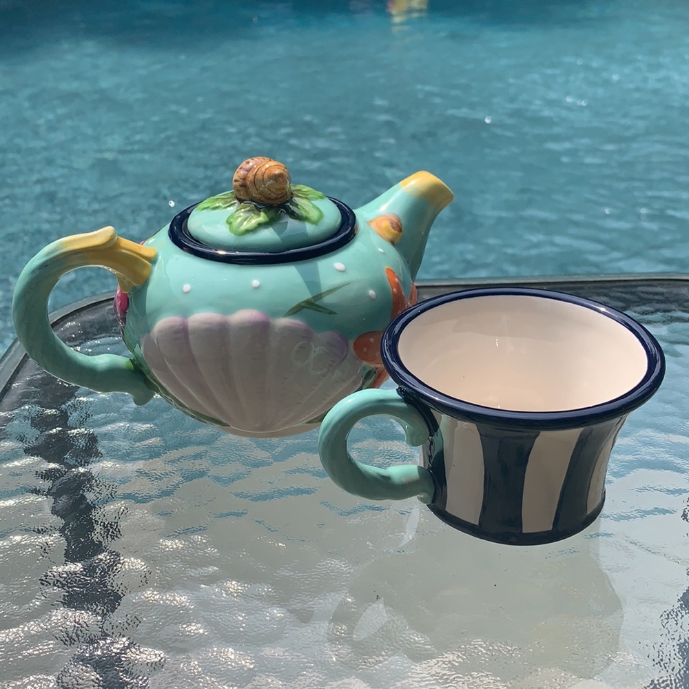 New Blue Sky Starfish Tea for One - Picture 6 of 9